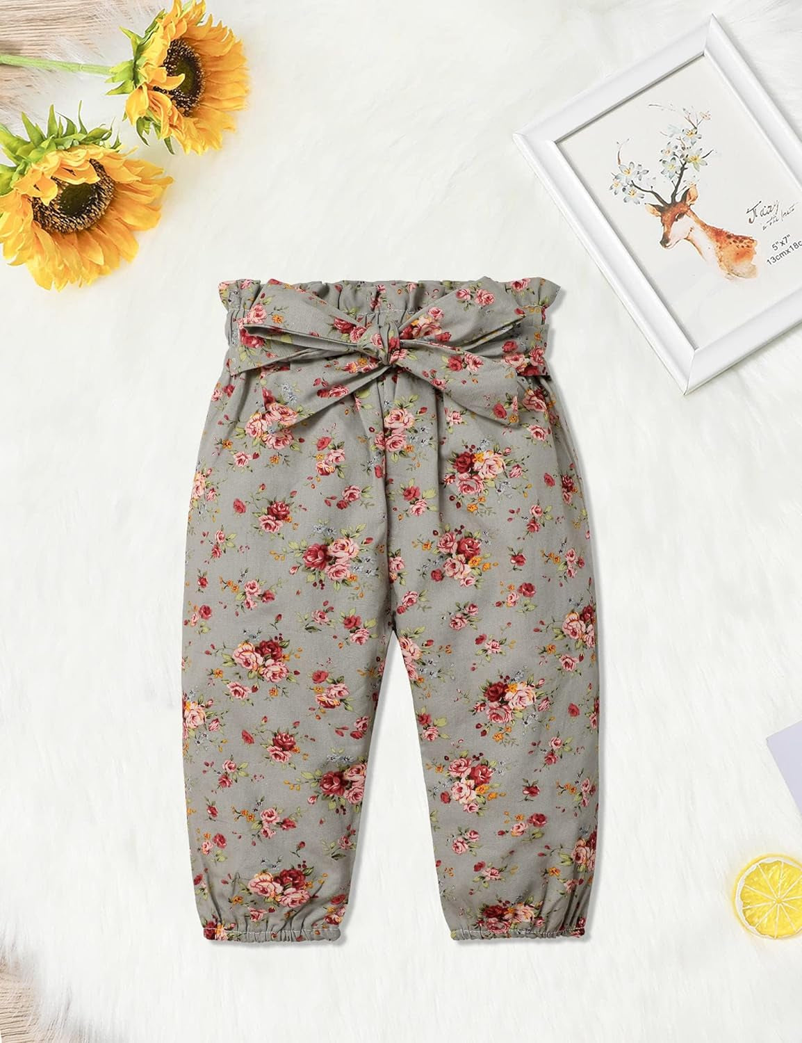 Baby Girls Clothes Cute Baby Clothes Girls Romper + Pant 3Pcs Winter Outfit Newborn Light Brown